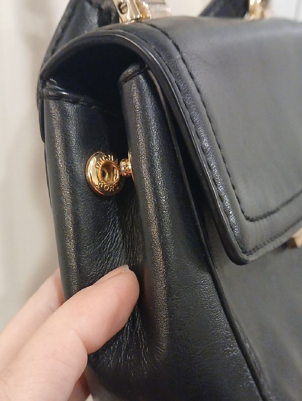 Michael Kors Small Black Leather Crossbody - Picture 8 of 10